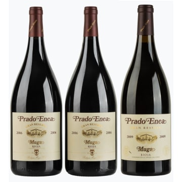 Muga; Prado Enea Gran Reserva; 2006, 2009; 3 (1 x 3); 1500ml