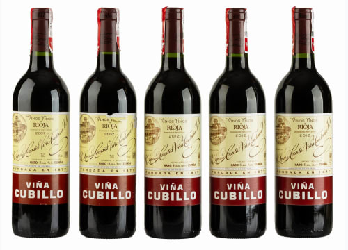 Lopez de Heredia; Viña Cubillo Crianza; 2007, 2012; 5 (1 x 5); 750ml