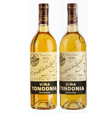Lopez de Heredia; Viña Tondonia Blanco Reserva; 2009, 2011; 2 (1 x 2); 750ml