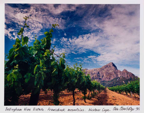 Obie Oberholzer; Bellingham Wine Estate. Franschhoek Mountains. Western Cape