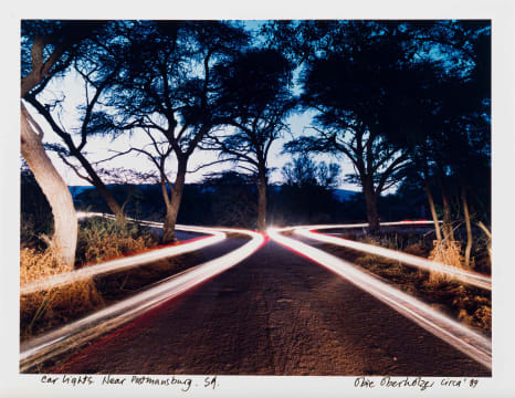 Obie Oberholzer; Car Lights. Near Postmanberg. SA.