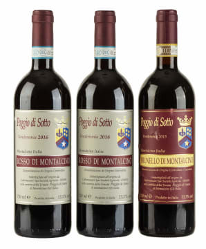 Poggio di Sotto; Montalcino Collection; 2013, 2016; 3 (1 x 3); 750ml
