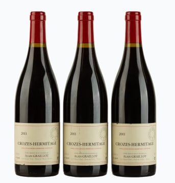 Alain Graillot; Crozes Hermitage; 2011; 3 (1 x 3); 750ml