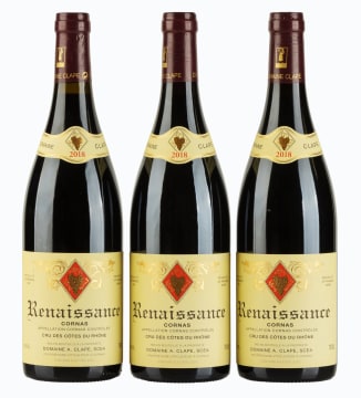 Auguste Clape; Cornas Renaissance; 2018; 3 (1 x 3); 750ml