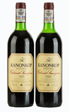 Kanonkop; Cabernet Sauvignon; 1989; 2 (1 x 2); 750ml