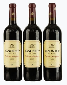Kanonkop; Cabernet Sauvignon; 2003; 3 (1 x 3); 750ml