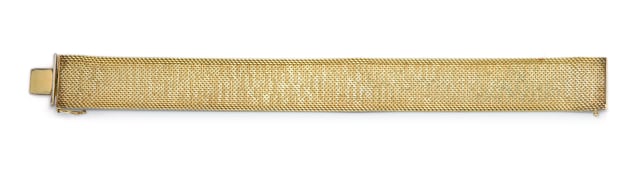18k yellow gold flat bracelet
