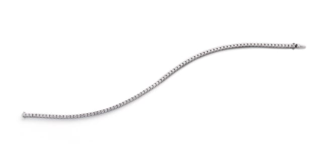 18k white gold diamond tennis bracelet