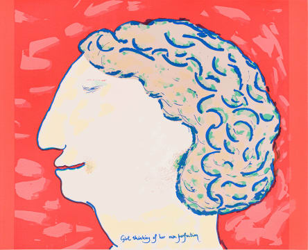 Robert Hodgins; Girl Thinking of her Own Perfection