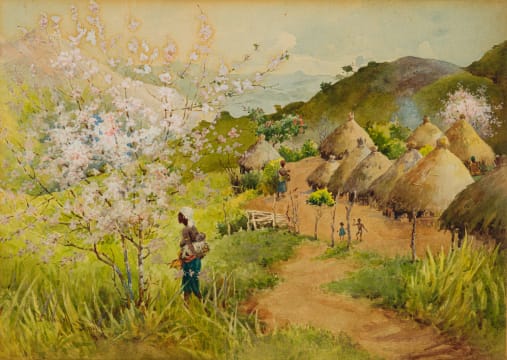 Bramwell Smith; Mother and Child in a Lowveld Landscape