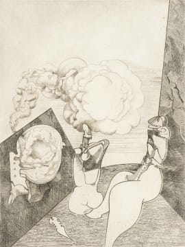 Roland Bugnon; Untitled (Surrealist Compostion with Figures)