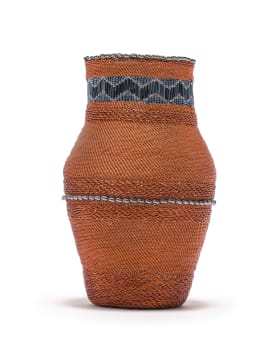 Unknown Artist; Beaded copper vessel