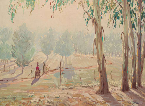 Nils Andersen; Birch Tree Landscape