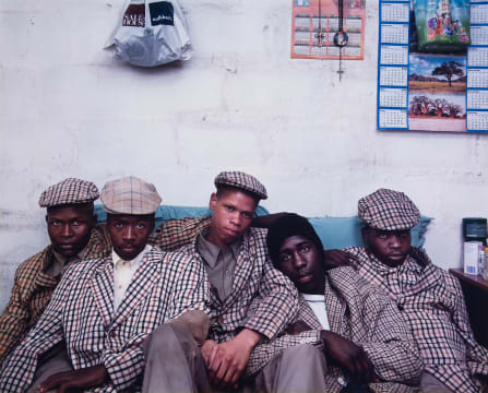 Pieter Hugo; Loyiso Mayga, Wandise Ngcama, Lunga White, Luyanda Mzantsi and Khungsile Mdolo after their initiation ceremony, Mthatha, 2008