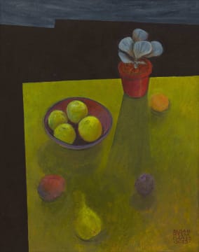 Susan Helm Davies; Corner of a Green Table