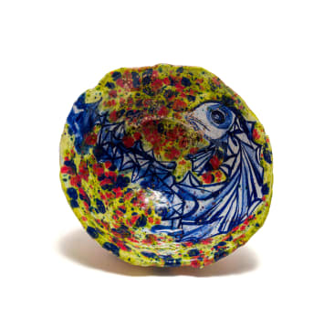 Ruan Hoffmann; Bowl with blue fish