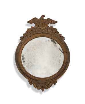 A Regency Federal style convex wall mirror, early 20th century