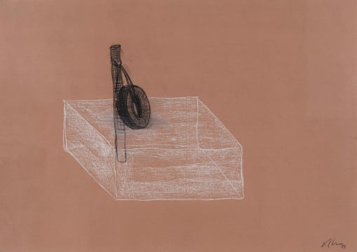 Kcho; (Untitled) Tyre Suspended from a Pole