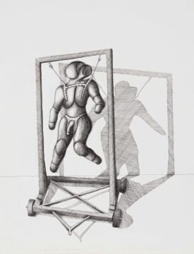 David Brown; Man + Animal N03, Study of Maquette