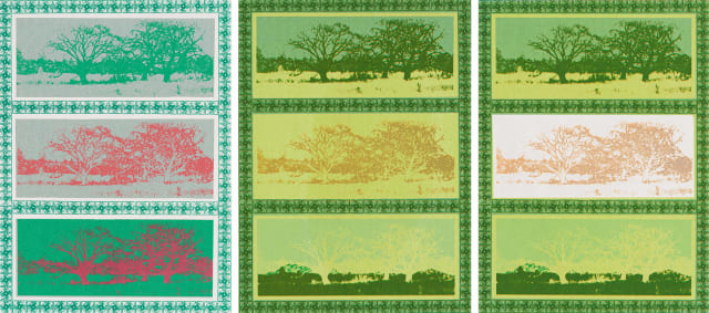 Robert Hodgins and Jan Neethling; Triple Landscape, three