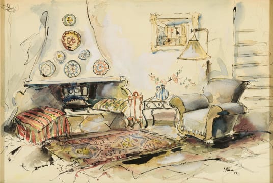 Nina Campbell-Quine; Interior of Artist's Johannesburg Home