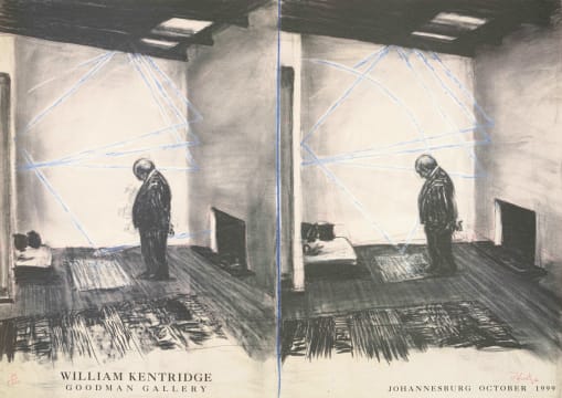 William Kentridge; Goodman Gallery Exhibition, October 1999, Poster