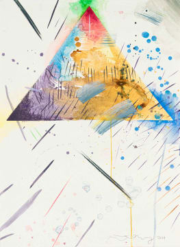 Matthew Hindley; Abstract Composition with Triangle Motif