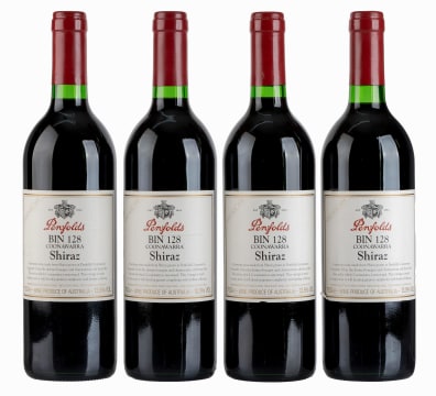 Penfolds; Bin 128 Coonawarra Shiraz; 1996; 4 (1 x 4); 750ml