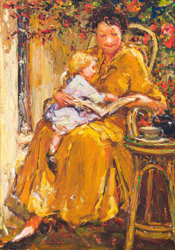 Adriaan Boshoff; On Mother's Lap