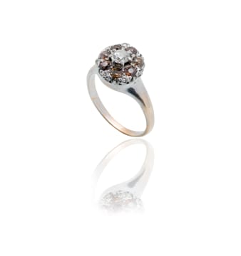 Cognac diamond ring