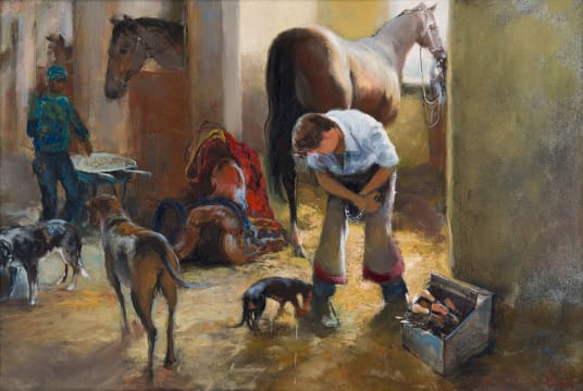 Mari Vermeulen-Breedt; Shoeing the Horse