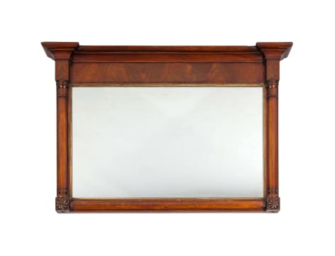 A Regency mahogany wall mirror, 19th century