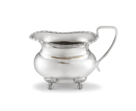 An Alpha silver-plated milk jug, Viners, Sheffield, 20th century