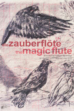 William Kentridge; Magic Flute, poster