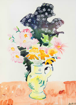 Walter Battiss; Vase of Flowers