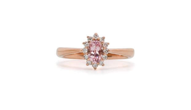 Browns the Diamond Store; Morganite and diamond ring