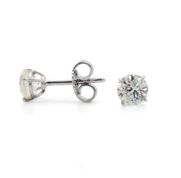 Diamond stud earrings