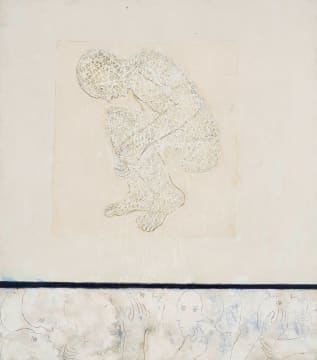 Mahi Binebine; Figure Curled into the Fetal Position