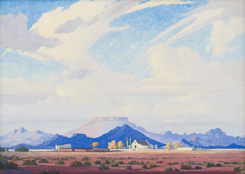Jacob Hendrik Pierneef; Karoo Farmhouse near Hofmeyer