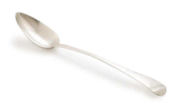 A George III basting spoon, Peter, Ann & William Bateman, London, 1801