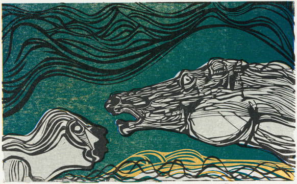 Cecil Skotnes; Woltemade Rescues Two Sailors, from The White Monday Disaster portfolio