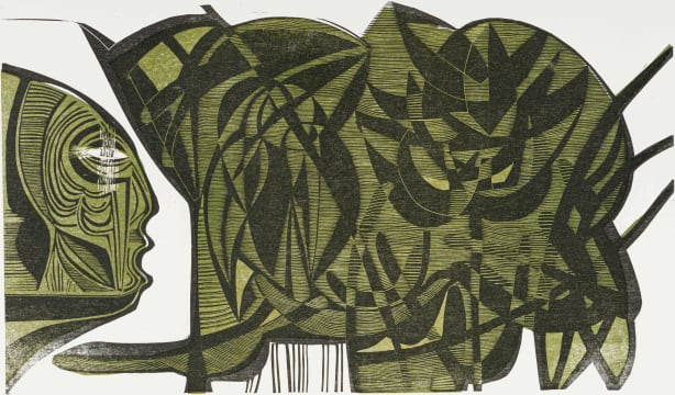 Cecil Skotnes; He Waters the Tropical Glasshouse, The White Monday Disaster portfolio