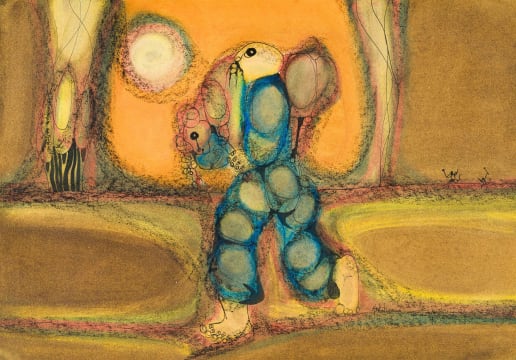 Hargreaves Ntukwana; Man Carrying a Young Animal