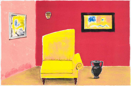 Sam Nhlengethwa; The Red Wall