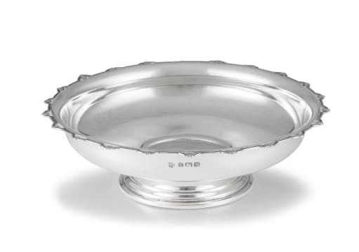 A George V silver pedestal dish, Selfridge & Co, Birmingham, 1936