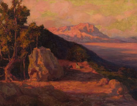 Edward Roworth; Mountainous Landscape with Animals