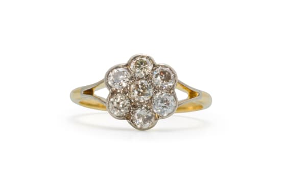 Diamond cluster ring