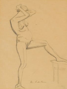 Maggie Laubser; Standing Nude