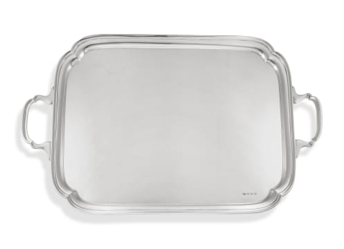 A George VI silver tray, Viners Ltd, Sheffield, 1940