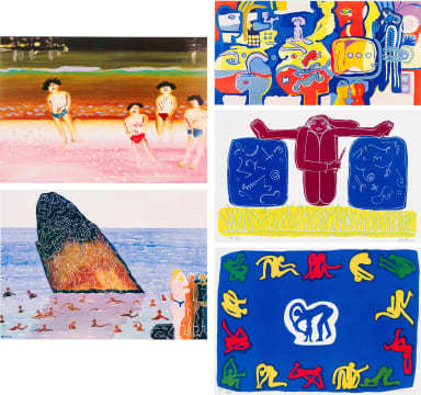 Walter Battiss; Collection of Digital Prints, five